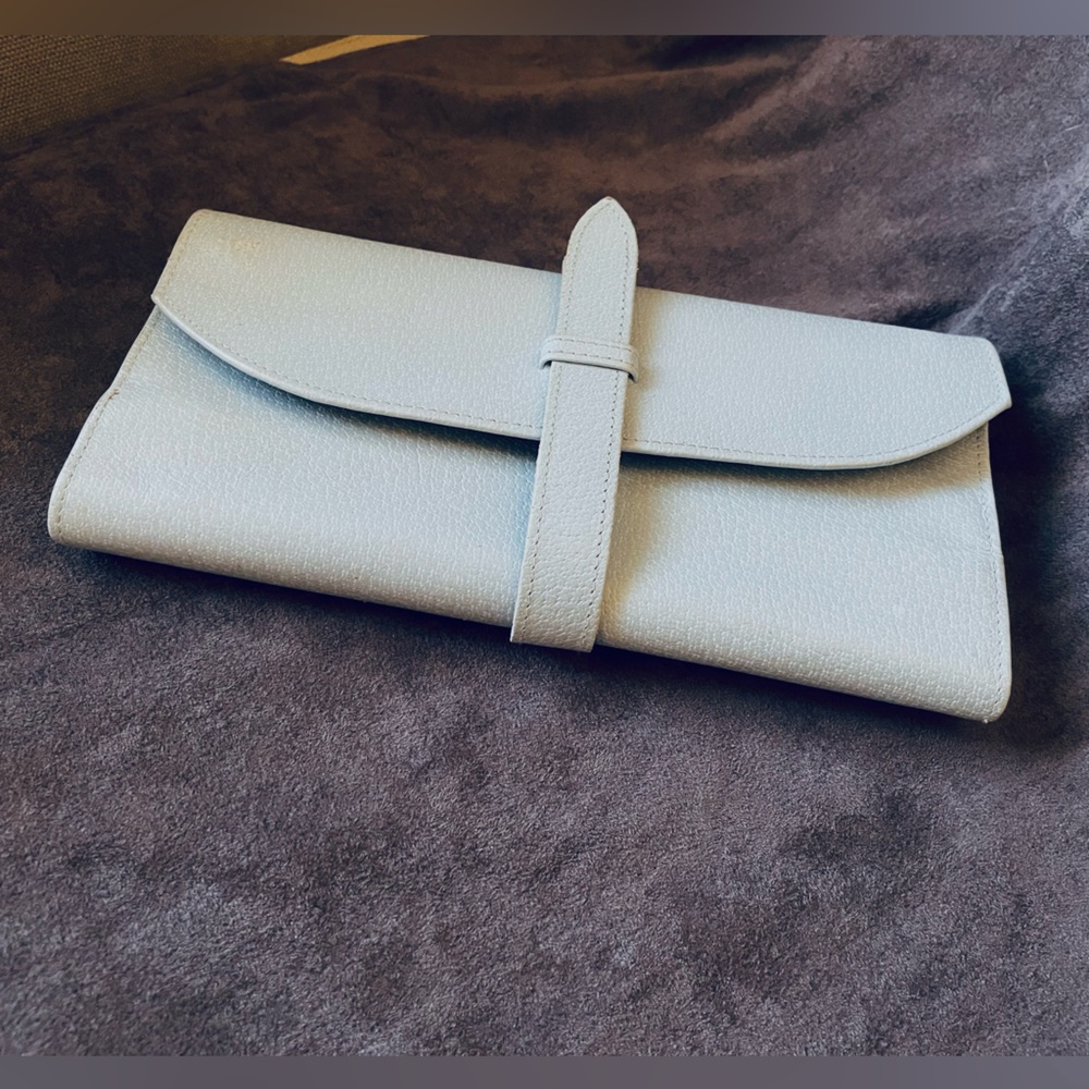 Smythson of Bond Street leather jewelry roll